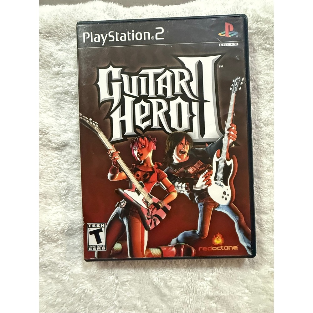 Playstation 2 PS2 Game‎ Guitar Hero II Complete Disc Manual Case TESTED.